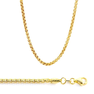 22K Gold Box Chain 20 Inches