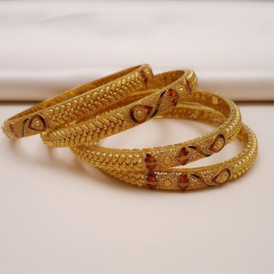 22K Gold Bridal Bangle Set of 4
