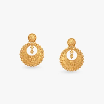 22K Gold Chandbali Earrings