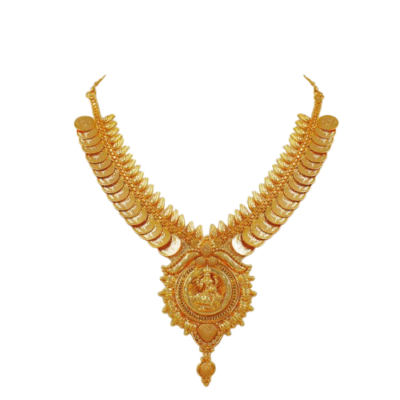 22K Gold Lakshmi Coin Necklace