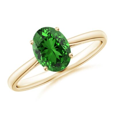 Emerald & Gold Cocktail Ring