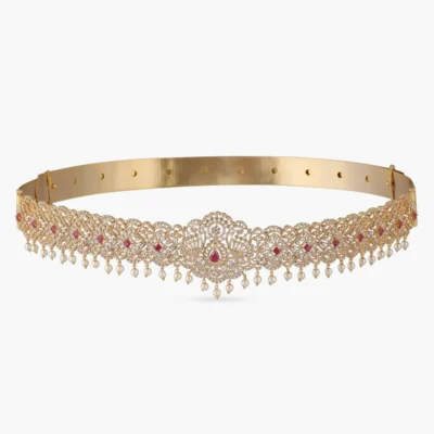 Gold Waist Belt for Half Saree (Oddyanam)