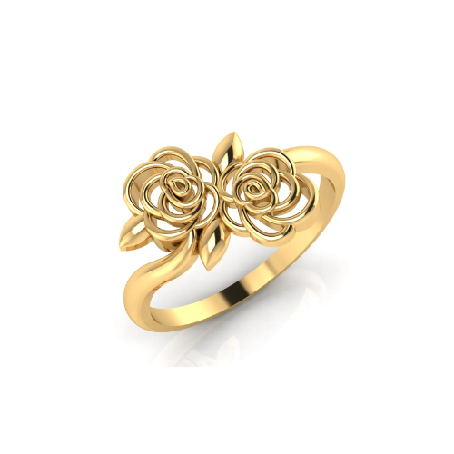 Twin Star Spiral Ring