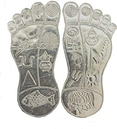 Silver Lakshmi Padham (Footprint) Pooja Set